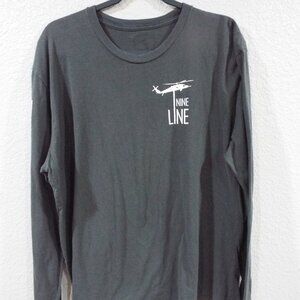 Nine Line Long Sleeve Charcoal Gray T Shirt "Keep Calm and Beer Me" Size XXL
